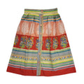 Dorothy Perkins Vintage 80's Multicoloured  Floral Button Skirt Womens UK 10