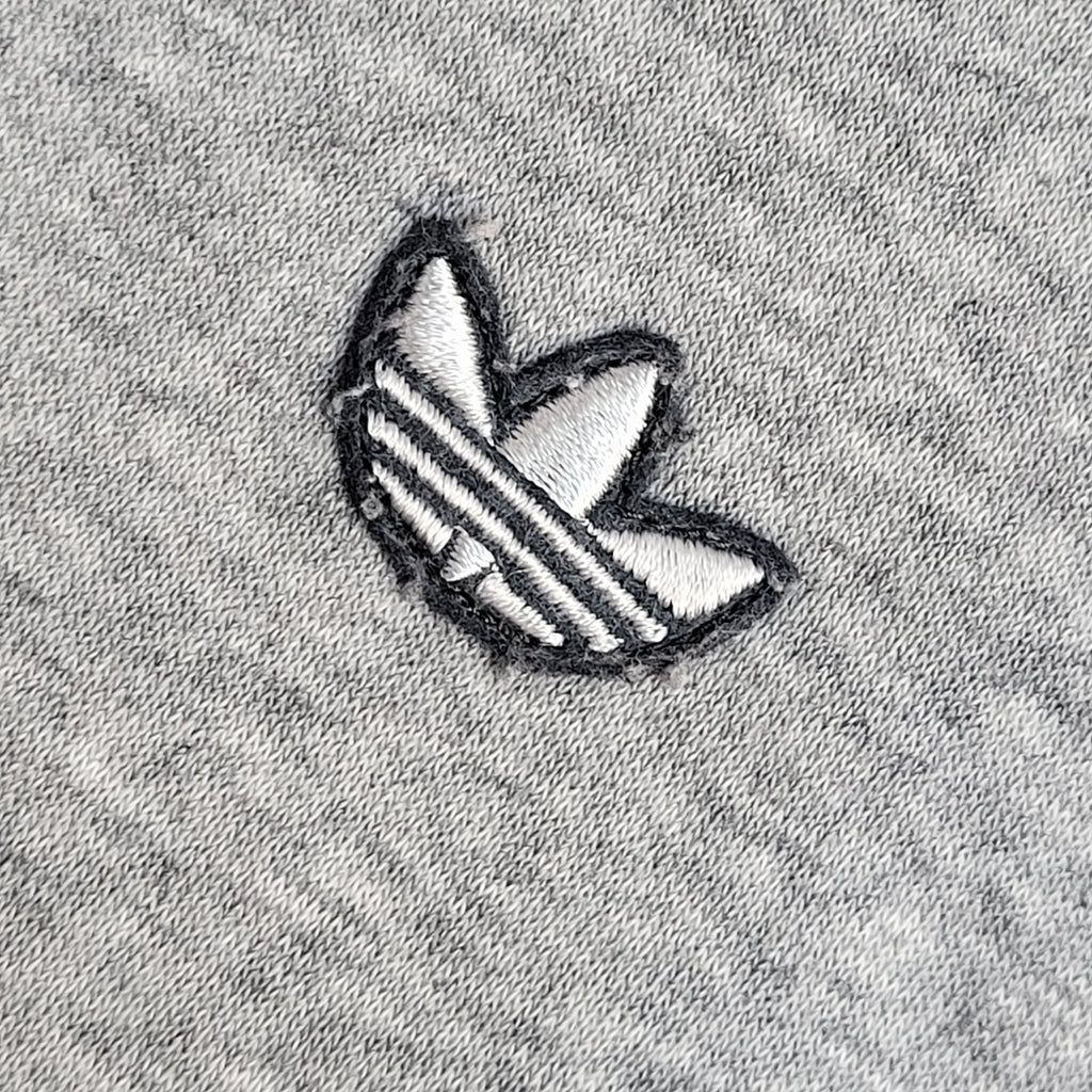 Adidas Grey Y2K Drawstring Full Zip Sports Hoodie UK Men's Size XL