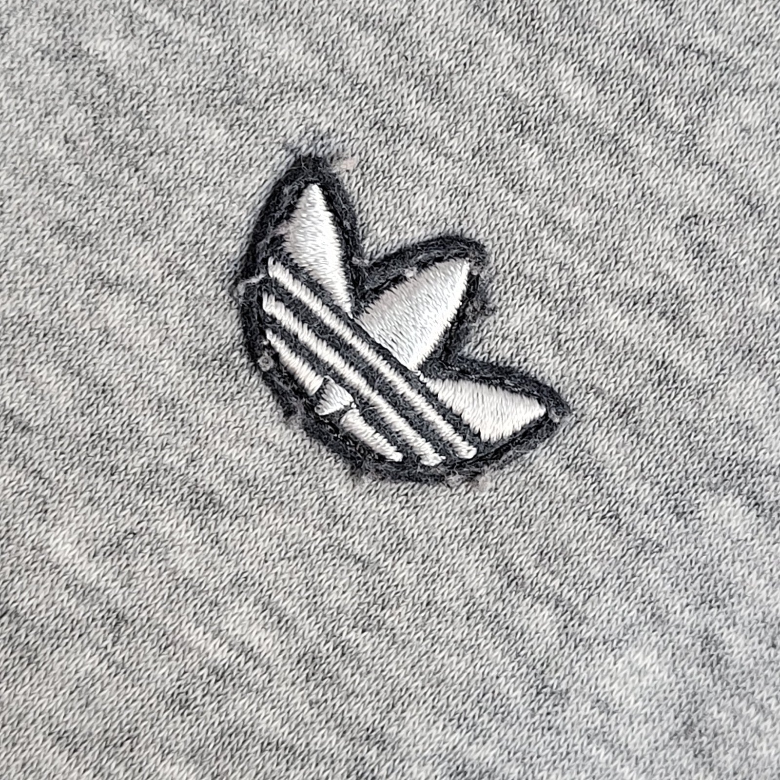 Adidas Grey Y2K Drawstring Full Zip Sports Hoodie UK Men's Size XL