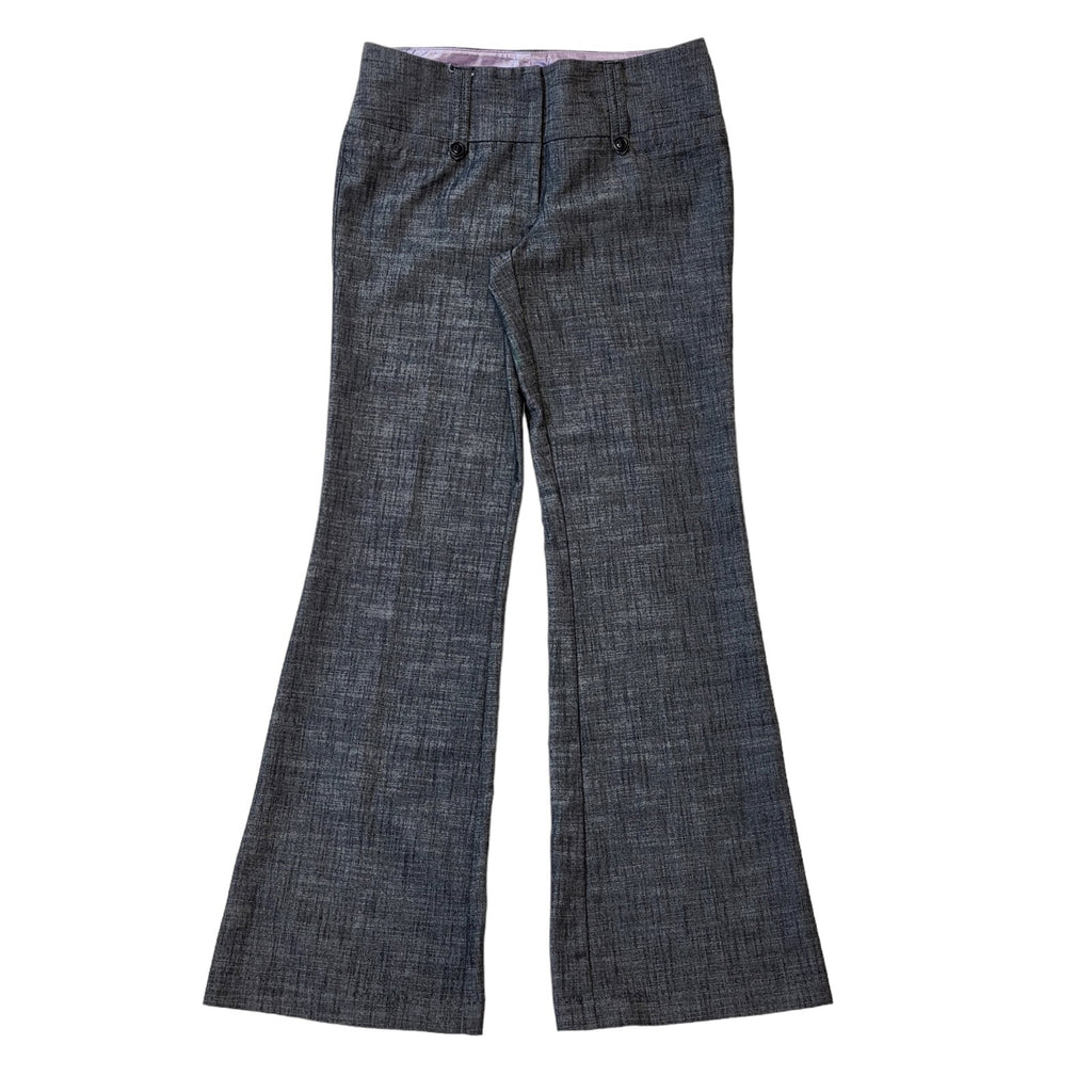 Stooshy Trousers Y2K Vintage Grey Bootcut Flare Trousers Women's Size 12 W30 L31