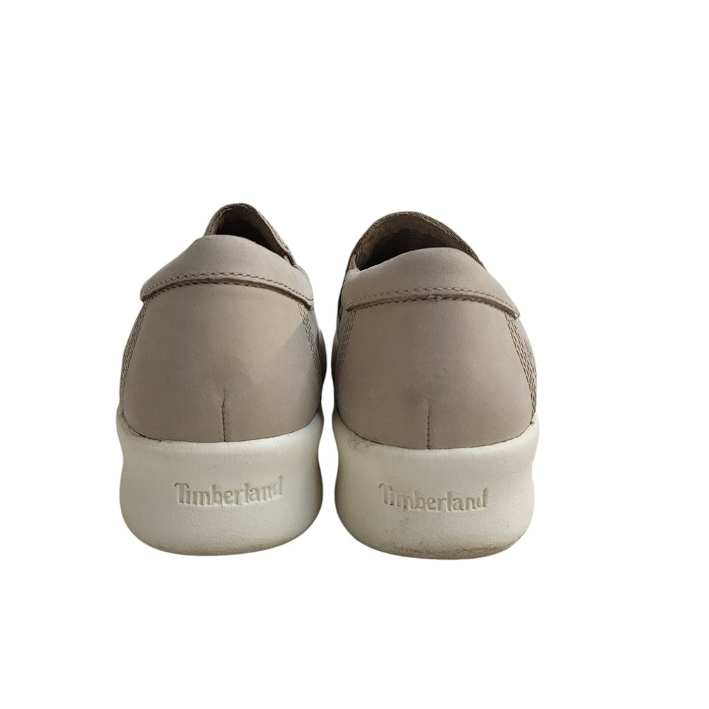 Timberland Beige Slip-Up Leather Shoes Uk Women's Size 4