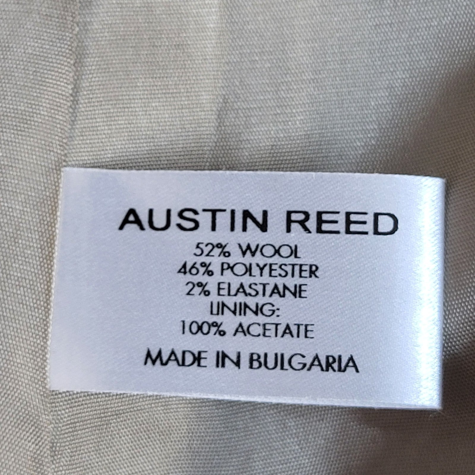 Austin Reed Suit Jacket Y2k Beige Button UK Women's Size L 12