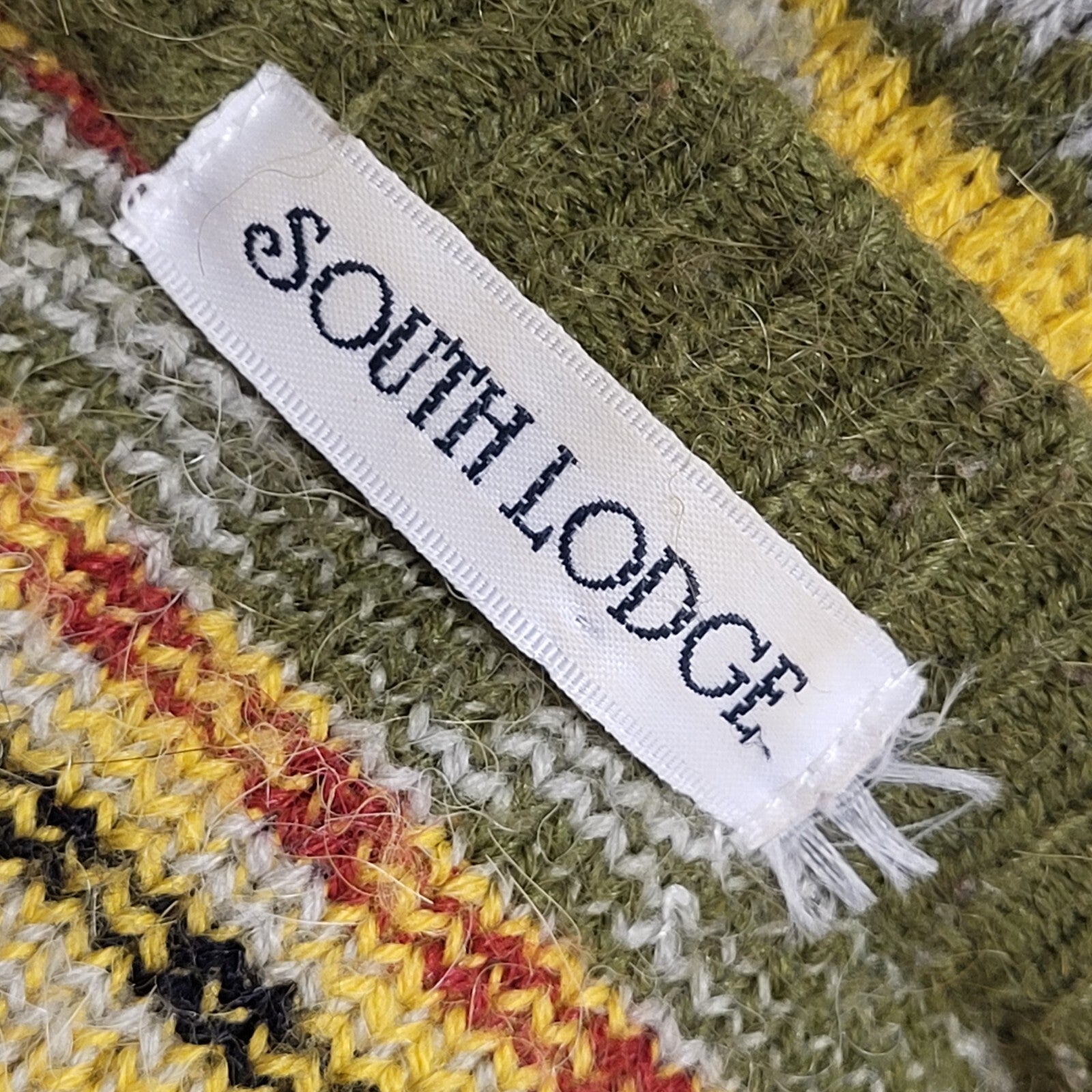 South Lodge Vintage 80's Multicoloured Button Up Cardigan UK Womens Size 16