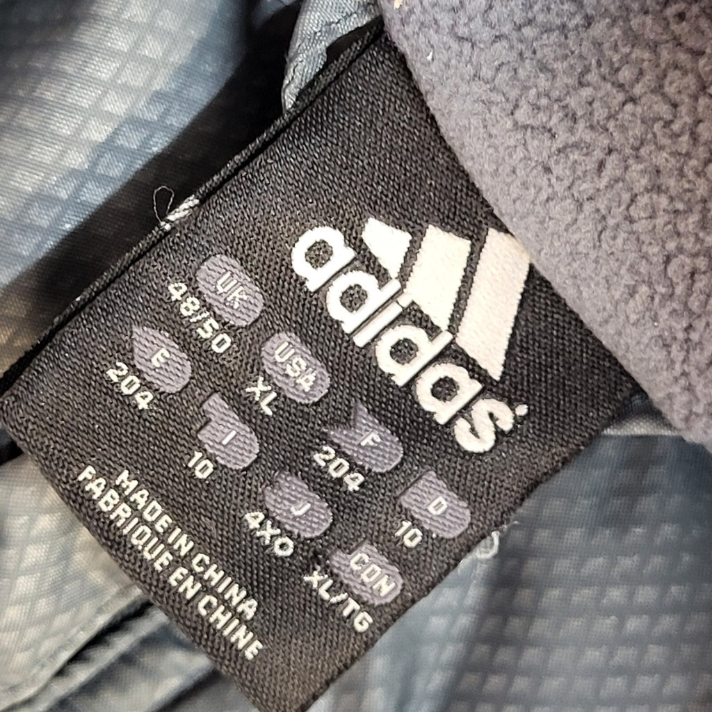 Adidas 90s Grey & Purple Vintage Managers  Jacket Uk Men's Size Medium