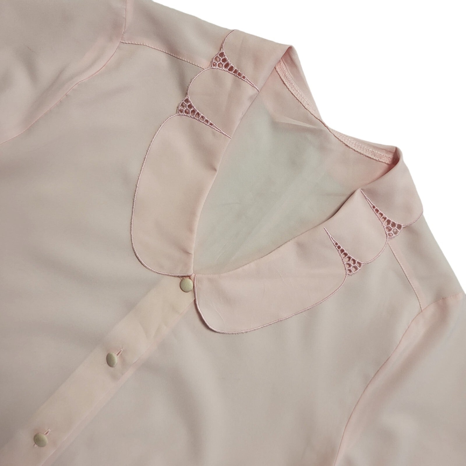 St Michael Pink Vintage 90's Short Sleeve Shirt Womens UK Size 12