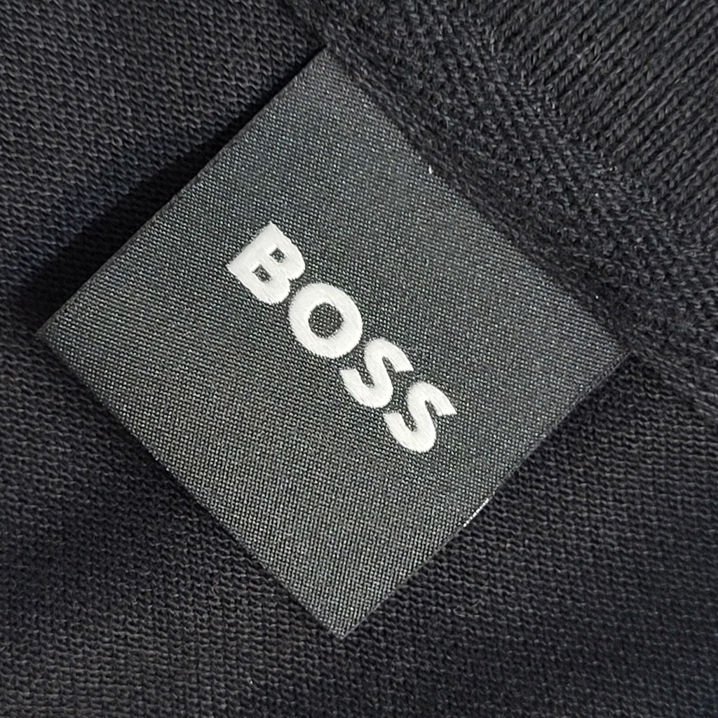 Boss Y2K Vintage Black Long Sleeve Polo Top Shirt Men's Size M