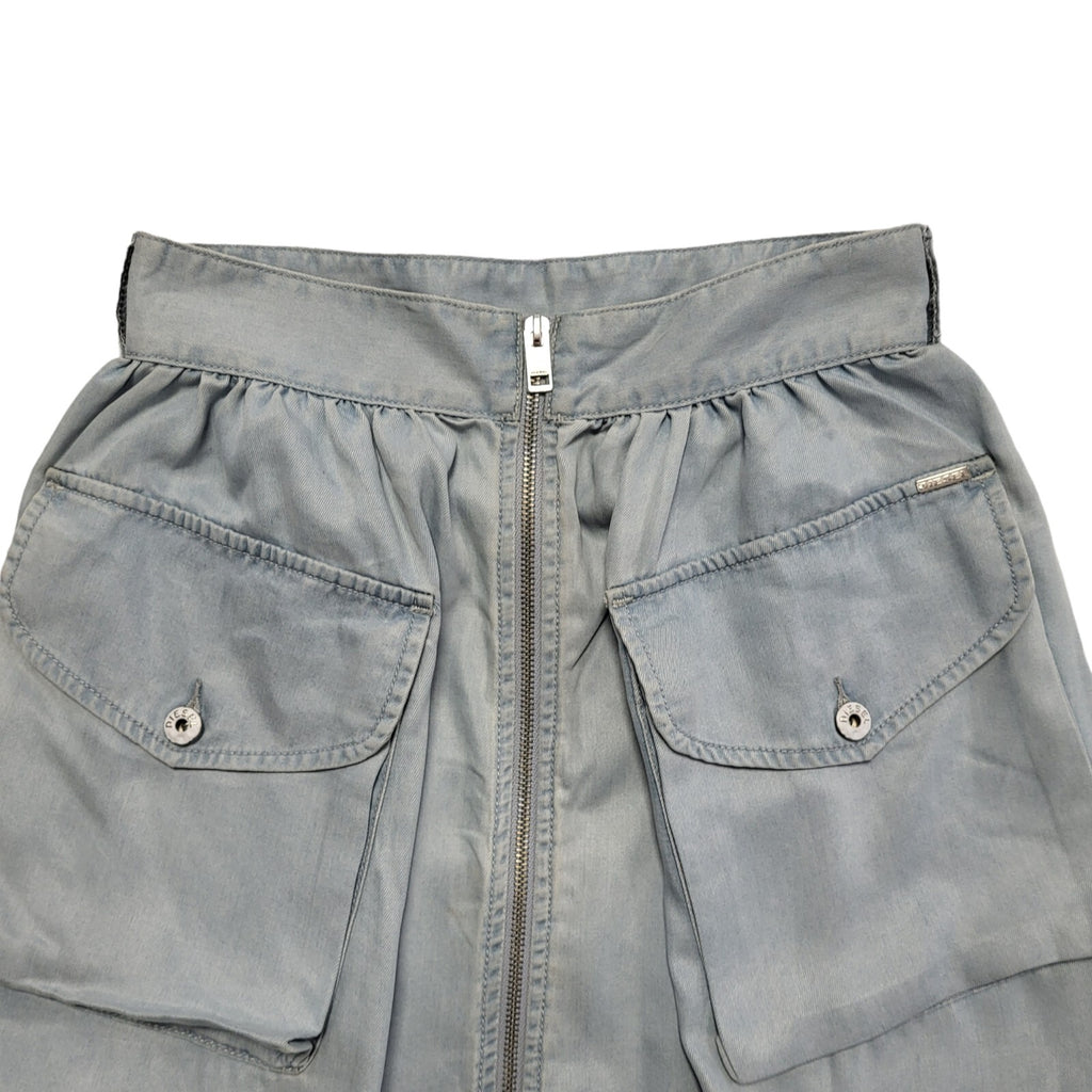 Diesel Light Blue Denim Mini Skirt Uk Women's Size Small W26