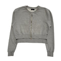Diesel Grey Y2K Vintage Full Zip Cropped Jacket UK Women's Size M