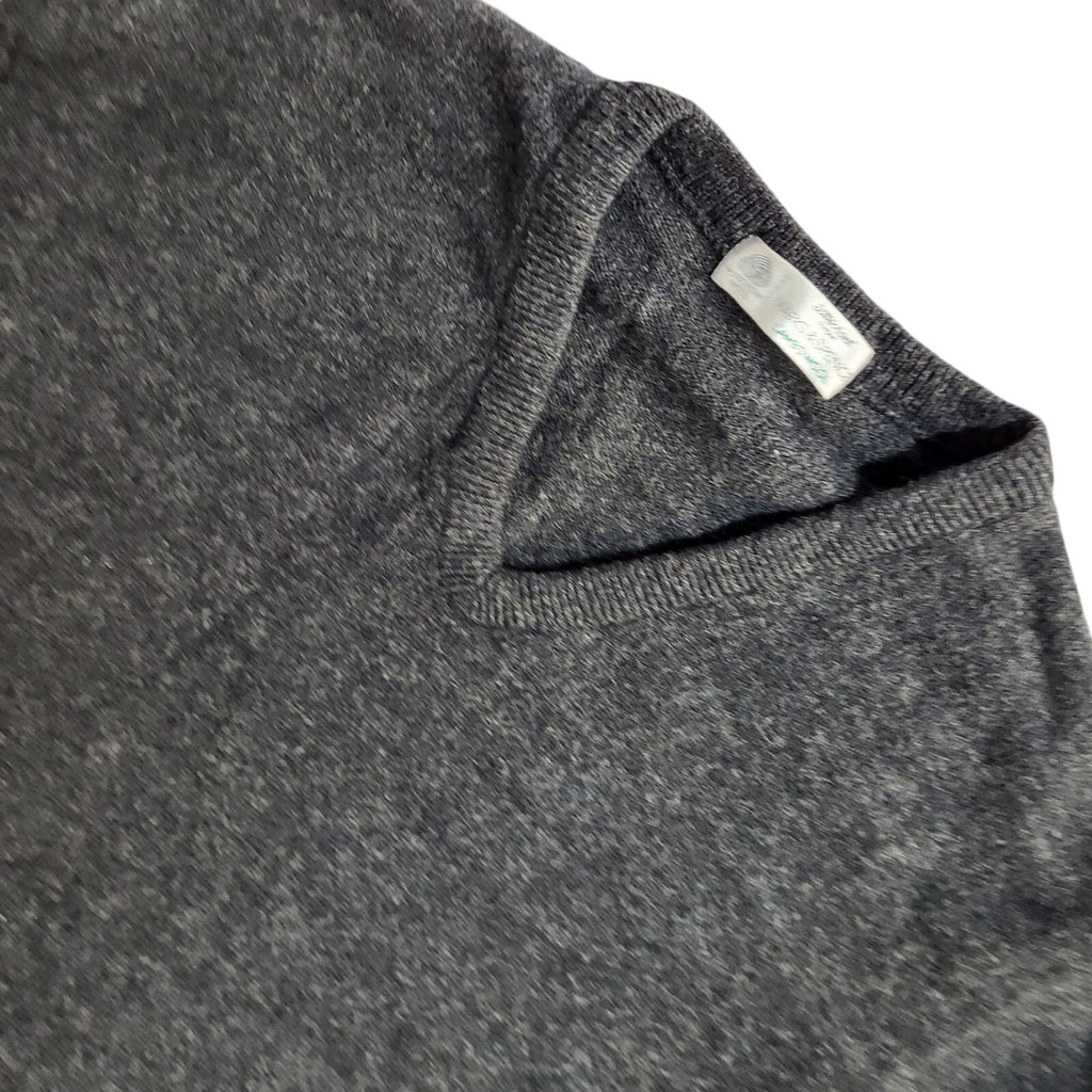 St Michael Vintage 90's Grey V-Neck Jumper UK Men's Size Large