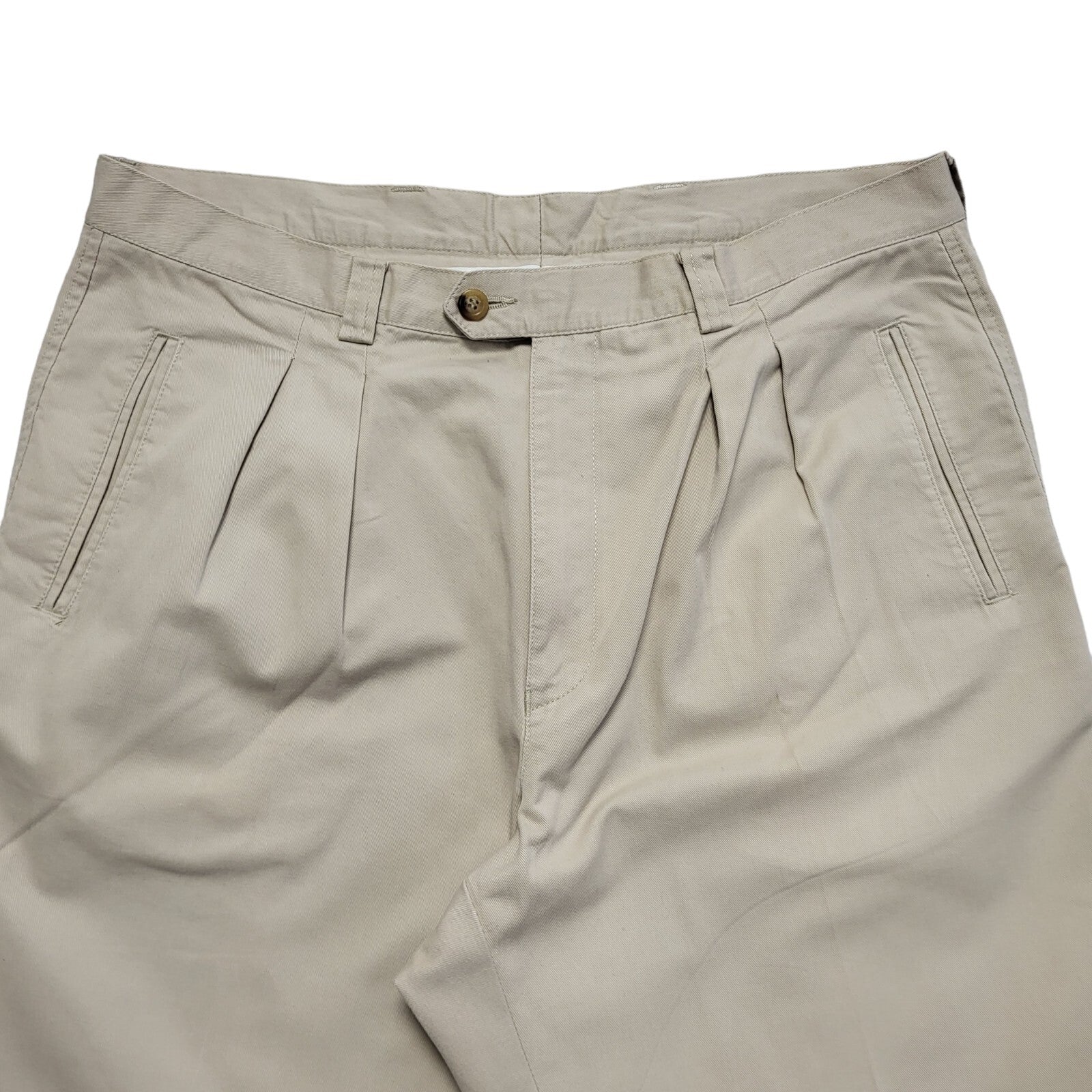 George Y2k Vintage Beige Straight Leg Chino Trousers Uk Men's XL W36 L30
