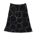Entertainer Vintage 90's Black Straight Velvet Skirt Uk Women's Size 8 W26
