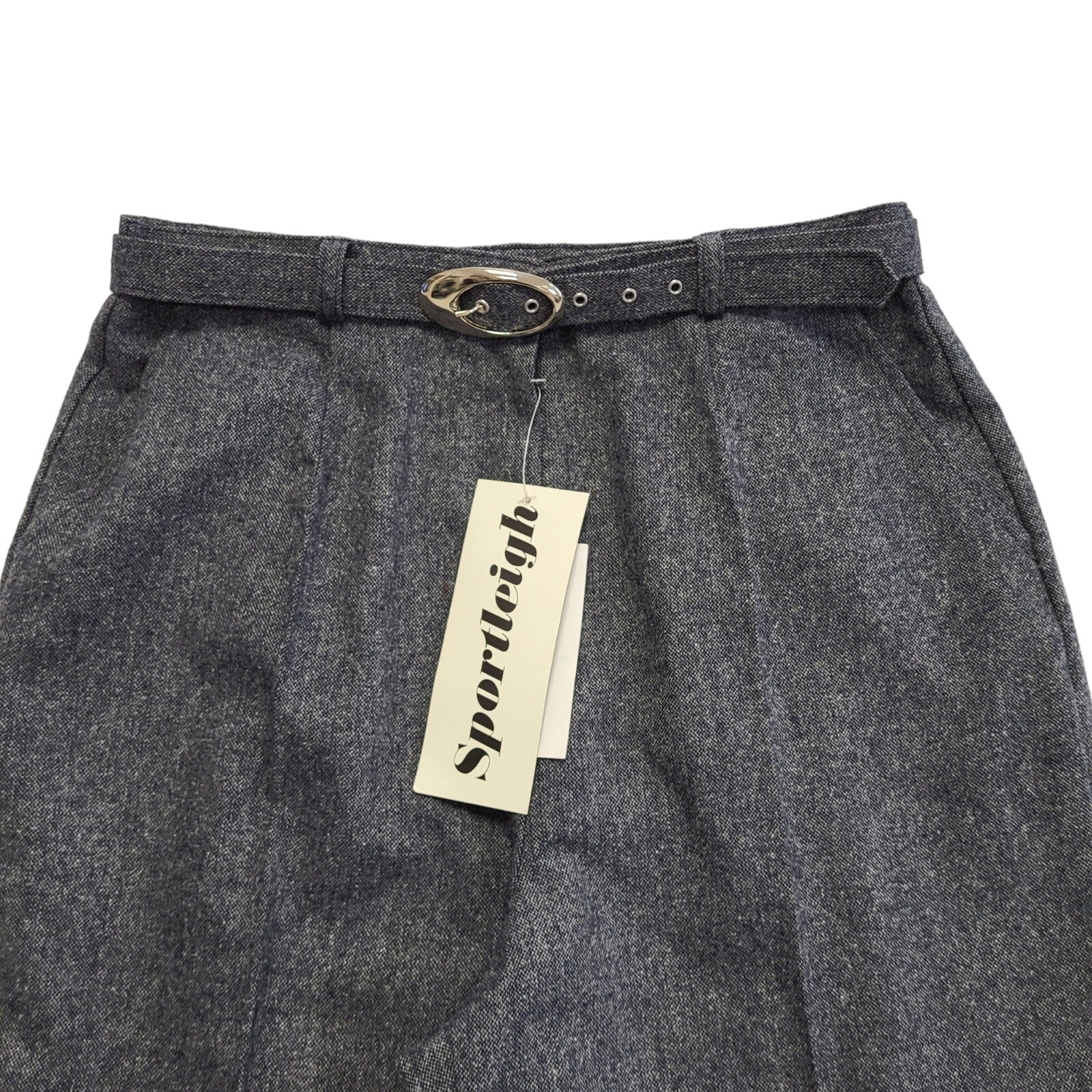 Sportleigh Vintage 90s Blue Donegal Tweed Trousers BNWT Womens Size 16 W32 L29