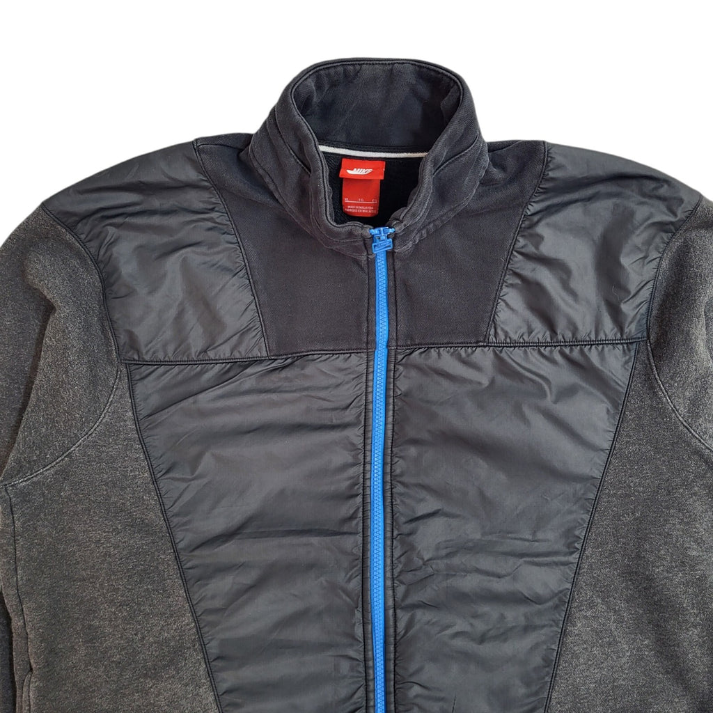 Nike Black Full Zip Sports Modern Tracksuit Top Jacket UK Men's Size XL