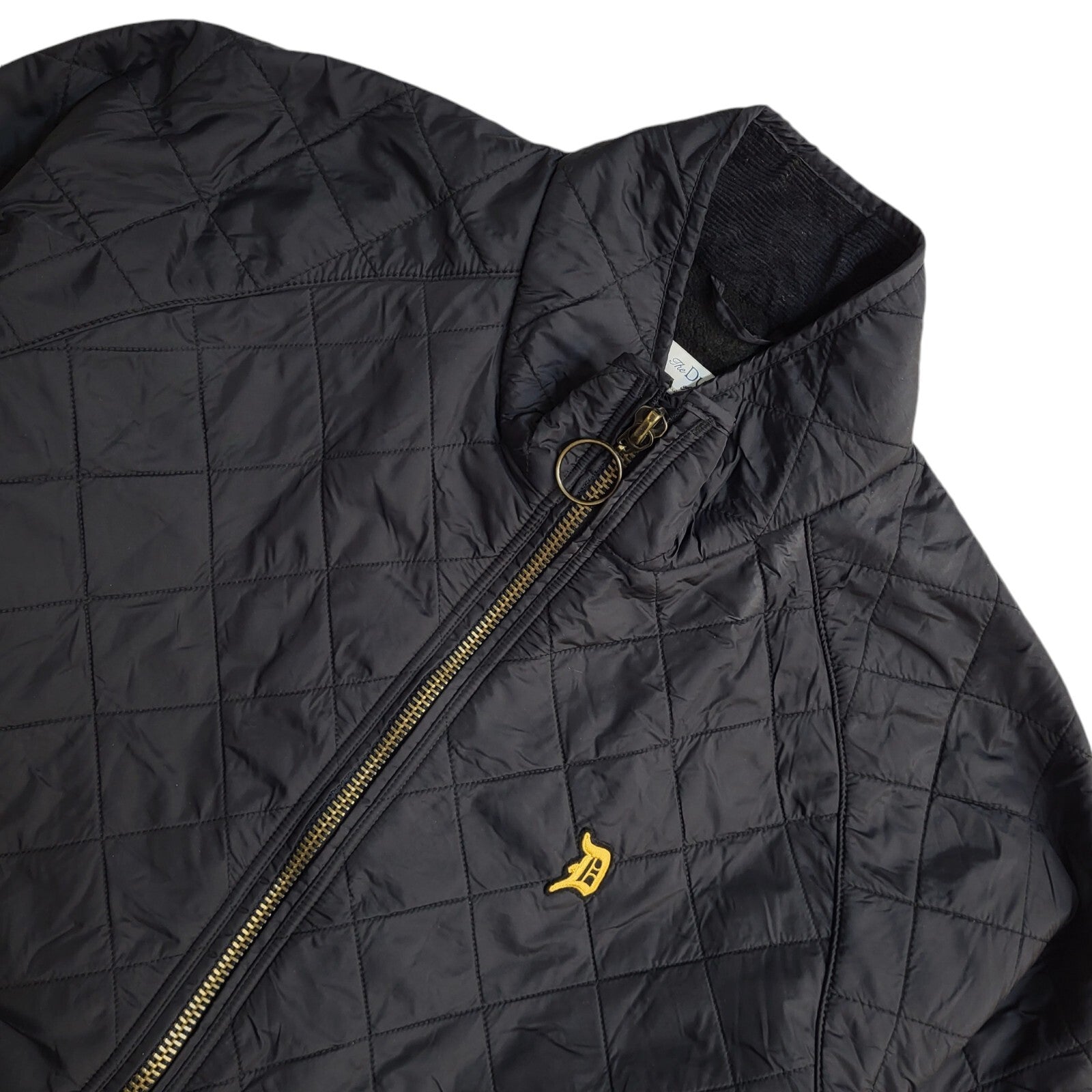 The Duffer Of George 90s Vintage Black Quilted Jacket Uk Men's Size XXL