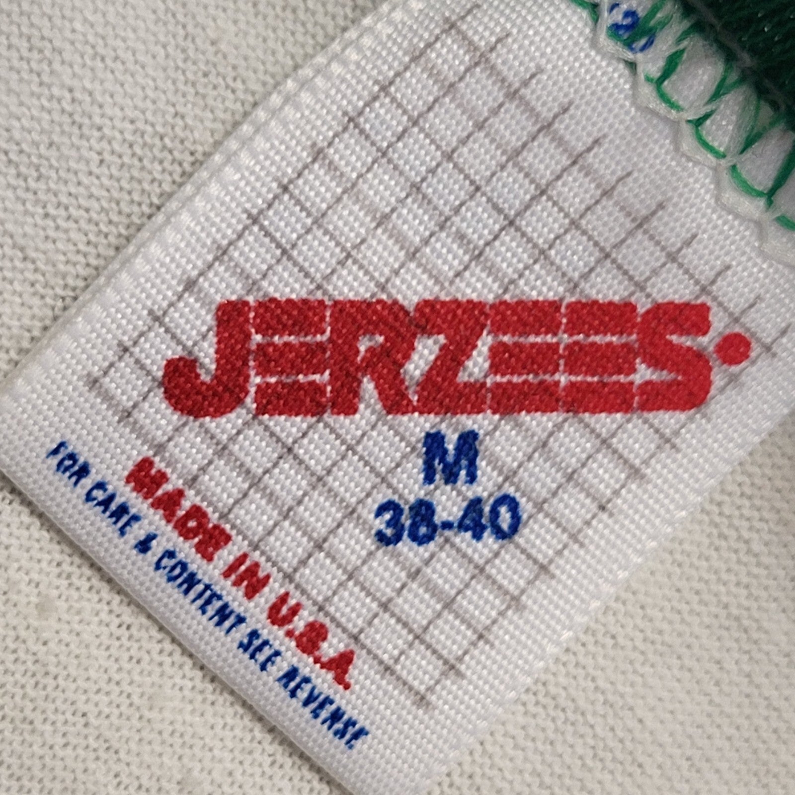 Jerzees Vintage 80's White Florida Single Stitch T-Shirt Mens UK Size M