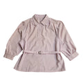 Del Mod Pink Belted 3/4 Length Sleeve Shirt Vintage 90's Women's UK Size 14