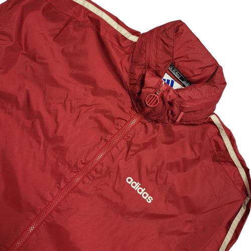 Adidas Red White Vintage 90s Sports Track Jacket Uk Men's Size Large