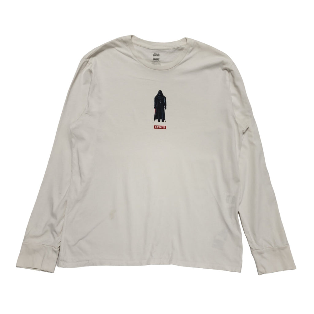 Levi's Star Wars Darth Vader White Long Sleeve T-Shirt Mens Size Large