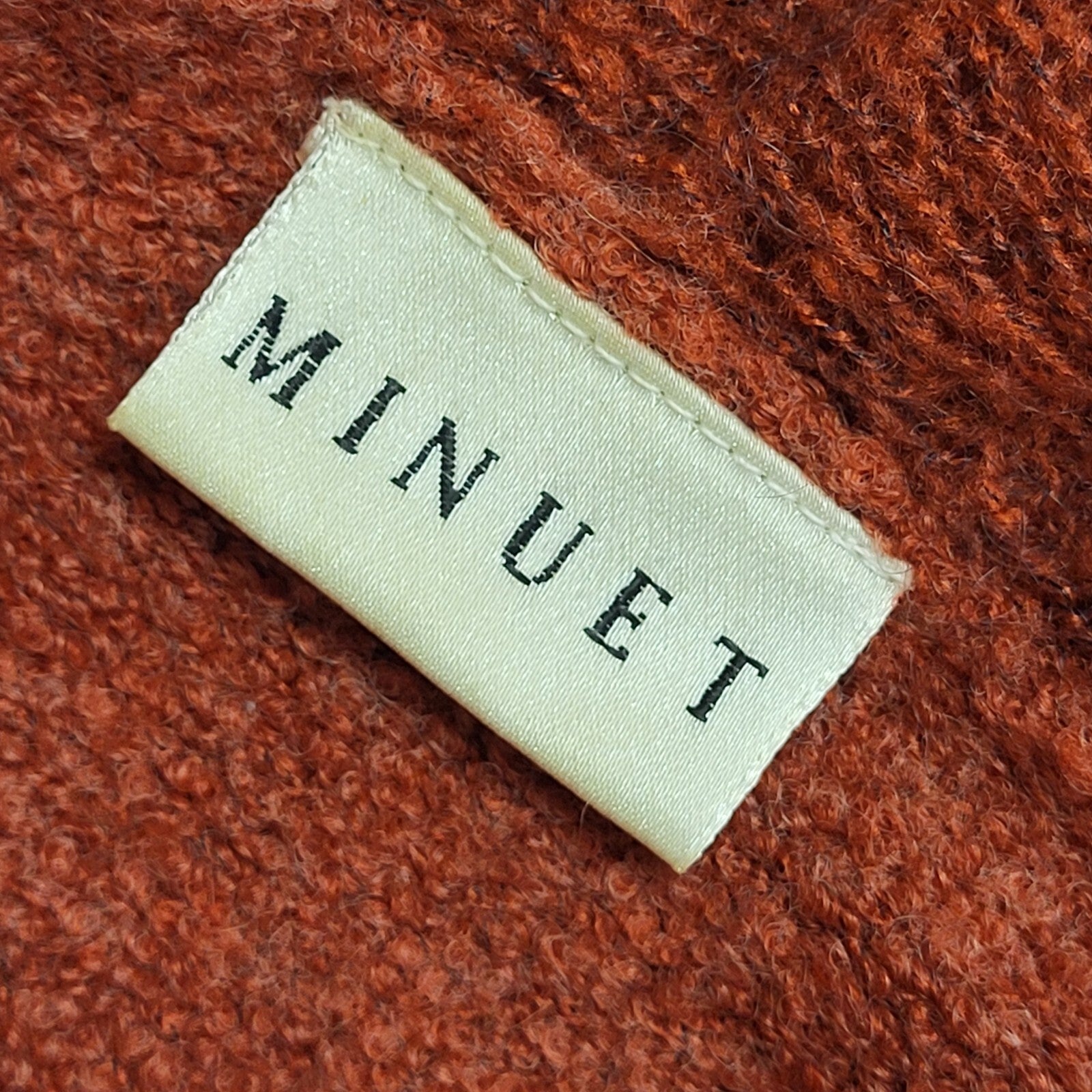 Minuet Vintage 90's Red Ruffle Front Cardigan UK Womens Size 14