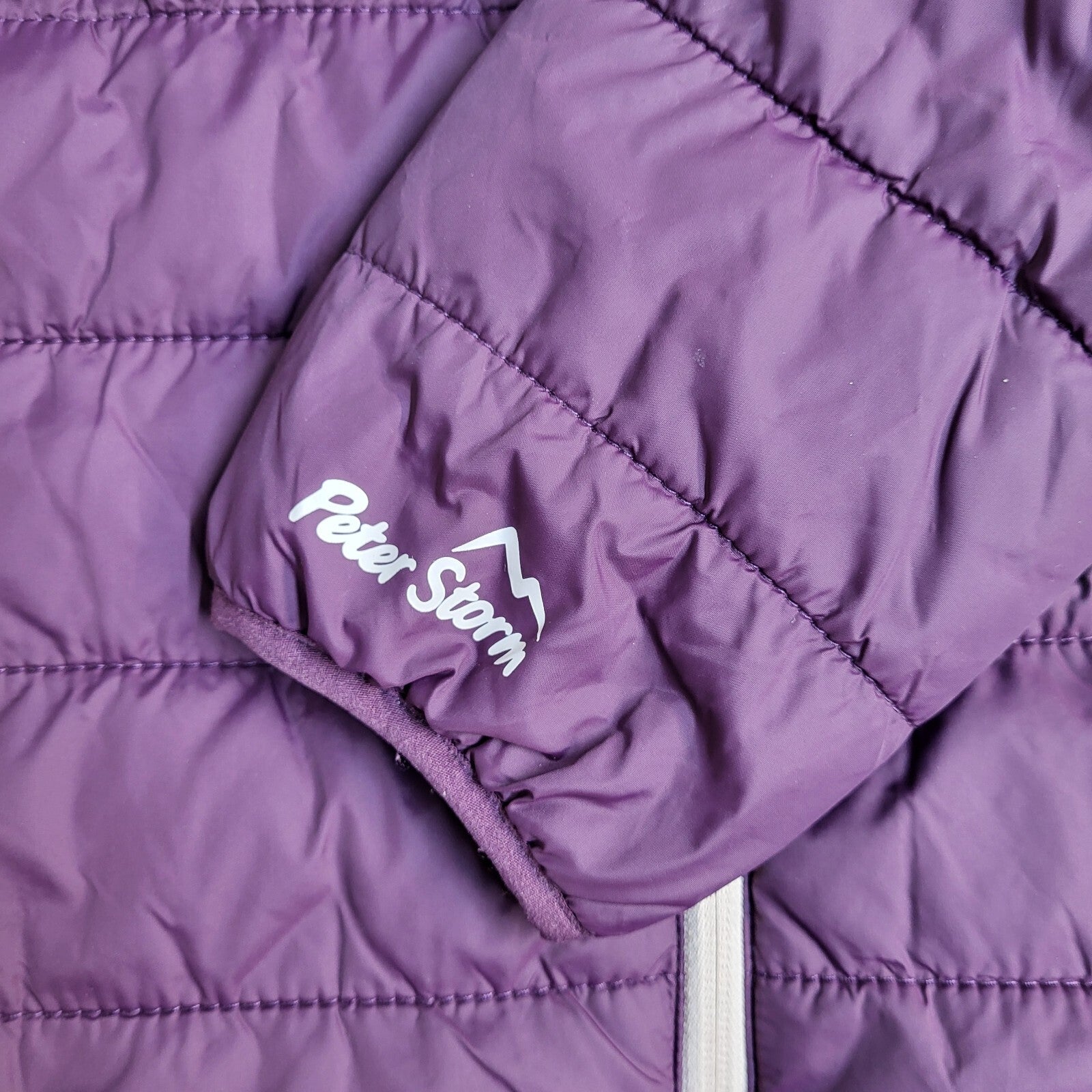 Peter Storm Vintage Purple Y2k Zipped Hooded Jacket Uk Women's Size 10
