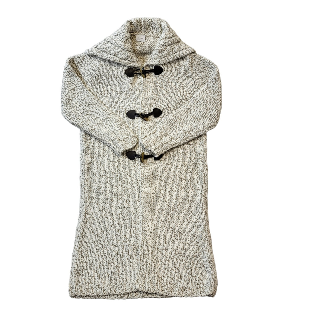 Next 90s Vintage Cream Long Toggle Cardigan Women's Size M Eu 38
