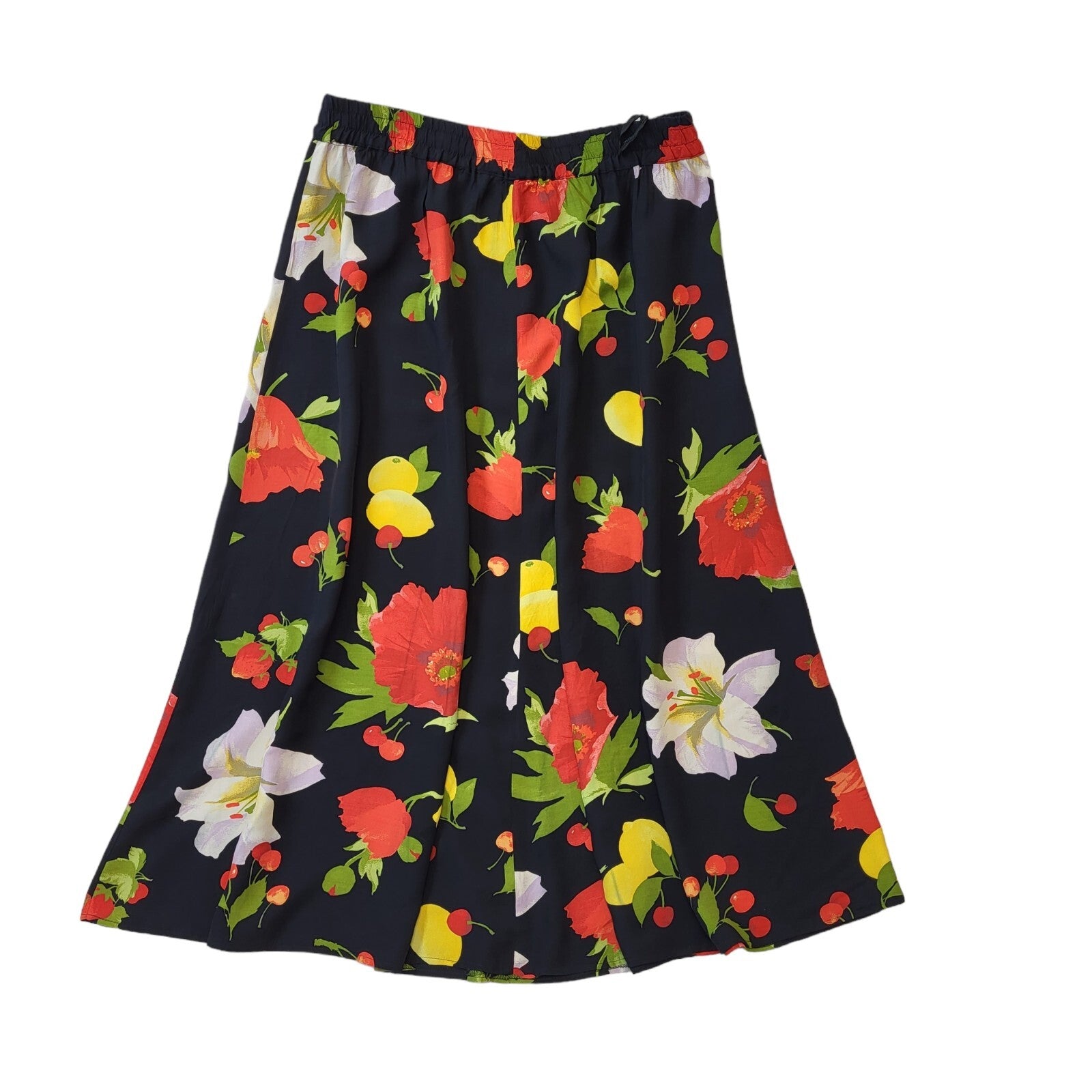 80's Vintage Styled By Yorn Floral Skirt Women's Size 18 EU 46 W36