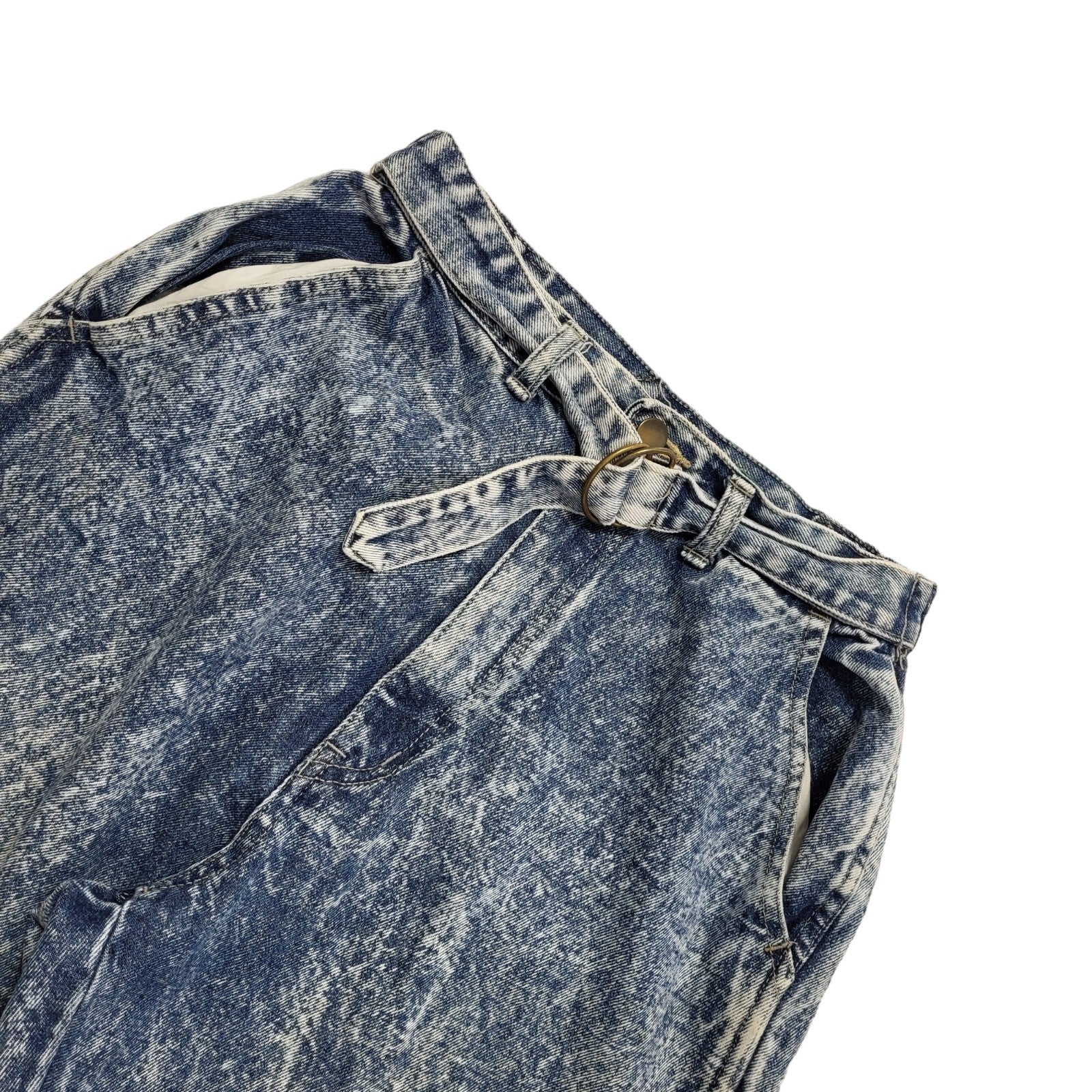Vintage 90s Bleach Blue Skinny Denim Jeans Uk Women's Size 10 W28 L26
