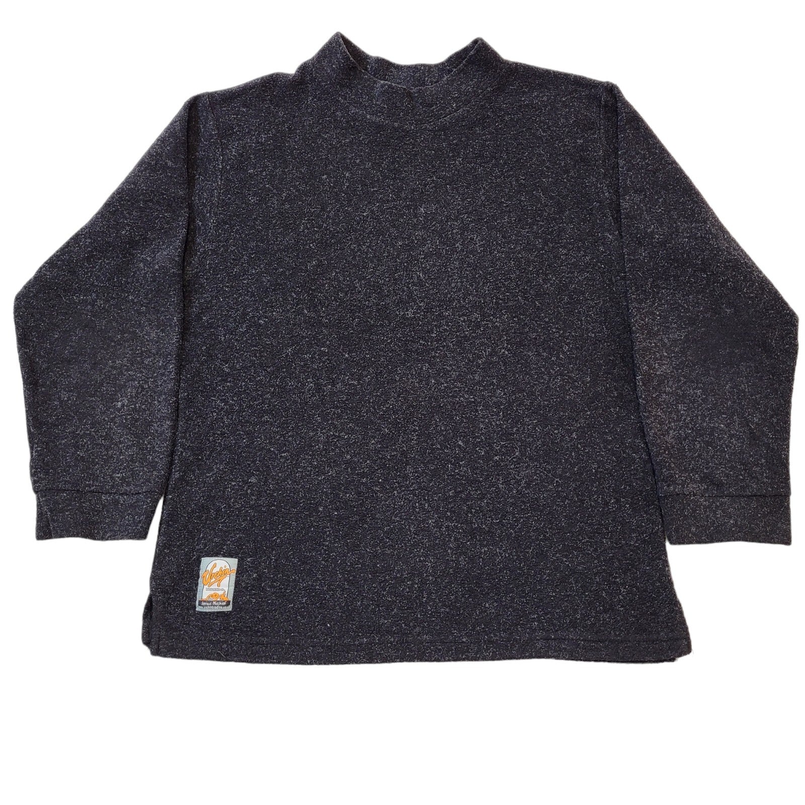 Urchin Trading Co 90s Vintage High Neck Grey Polyester Fleece Men's Size M