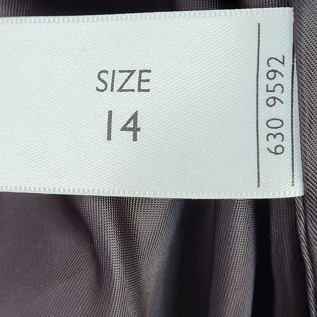 Milan Leather Brown Button Y2k Leather Coat UK Women's Size XL