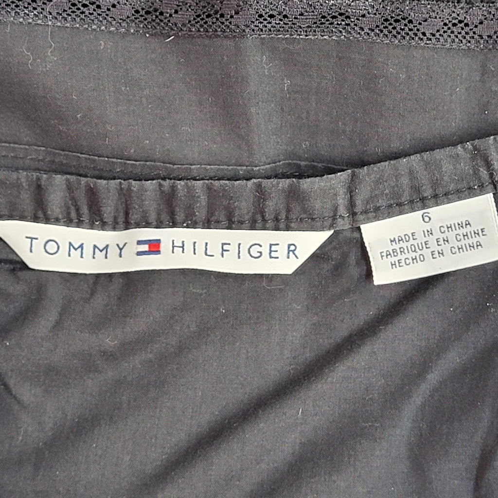 Tommy Hilfiger  Y2K Skirt A-Line Black Knee Length Women's UK 10 W28 (usa 6)