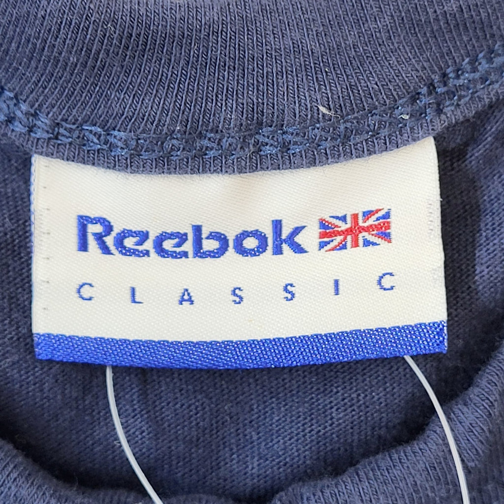 Reebok Classics Y2K Vintage Navy Blue Crew Neck T-Shirt Men's Size M