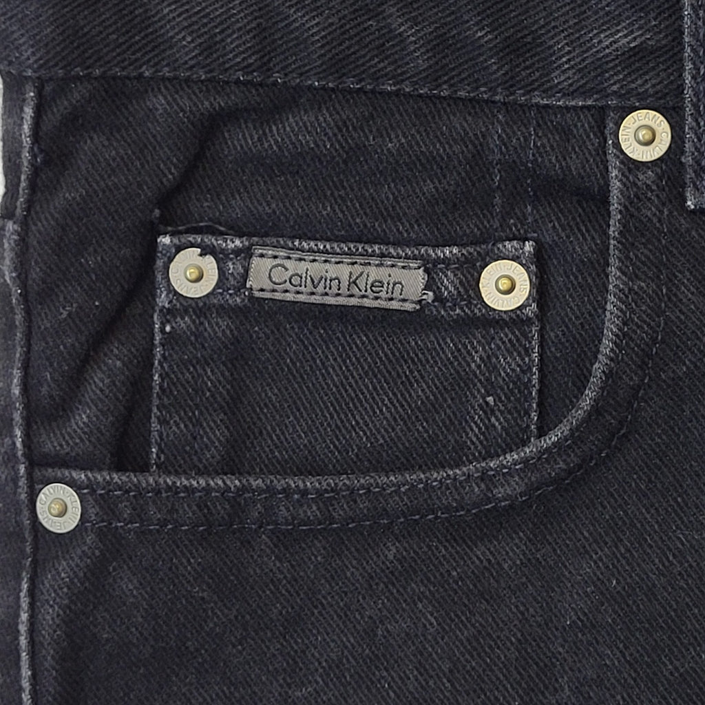 Calvin Klein 90s Vintage Black Tapered Denim Jeans Men's Size M W32 L31