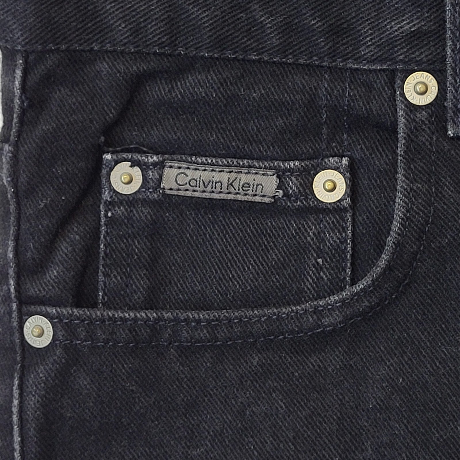Calvin Klein 90s Vintage Black Tapered Denim Jeans Men's Size M W32 L31