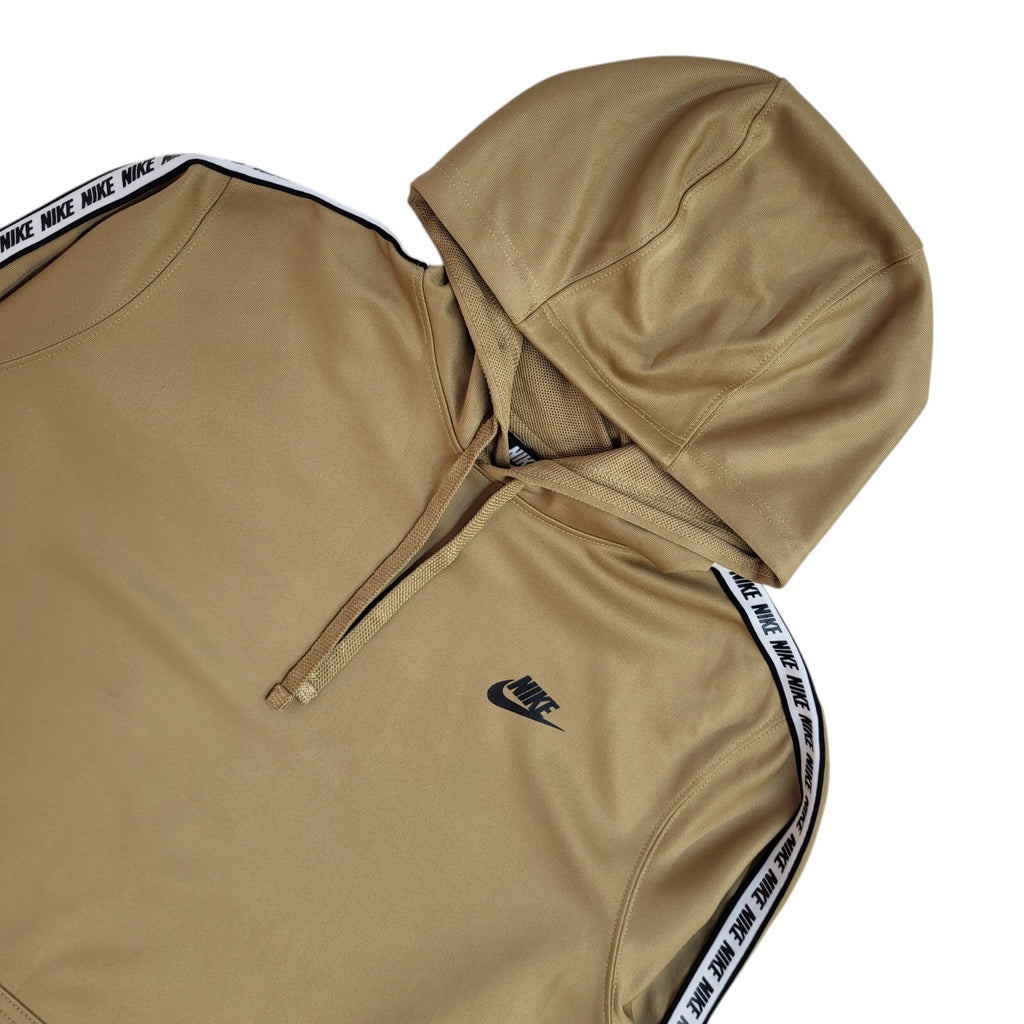 Nike Brown Sports Long Sleeve Y2K Drawstring  Hoodie UK Men's Size L