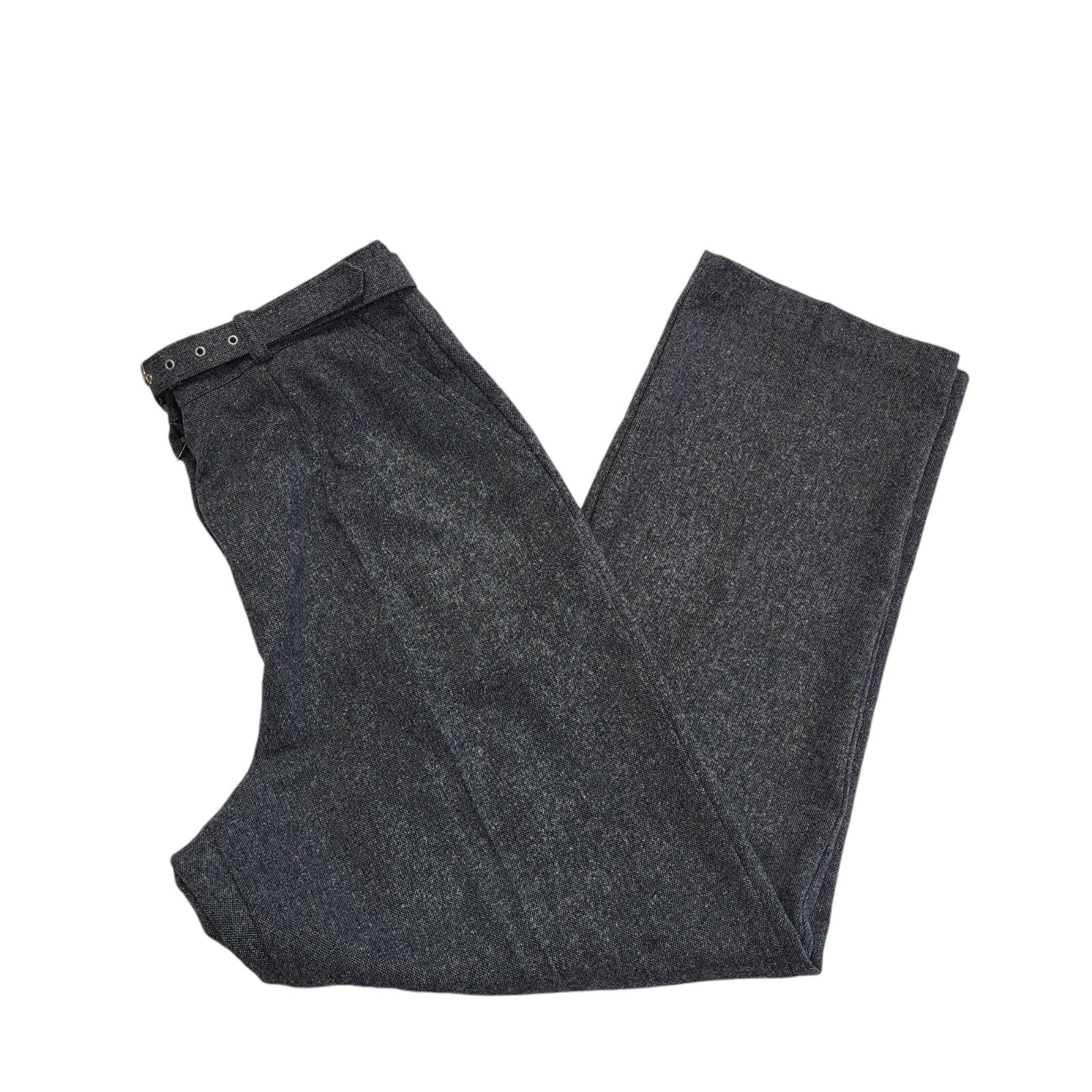 Sportleigh Vintage 90s Blue Donegal Tweed Trousers BNWT Womens Size 16 W32 L29