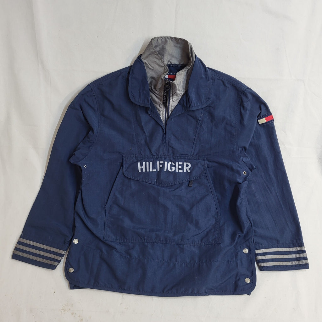 Tommy Hilfiger Navy Blue Y2k Pullover Jacket Uk Men's Size Small