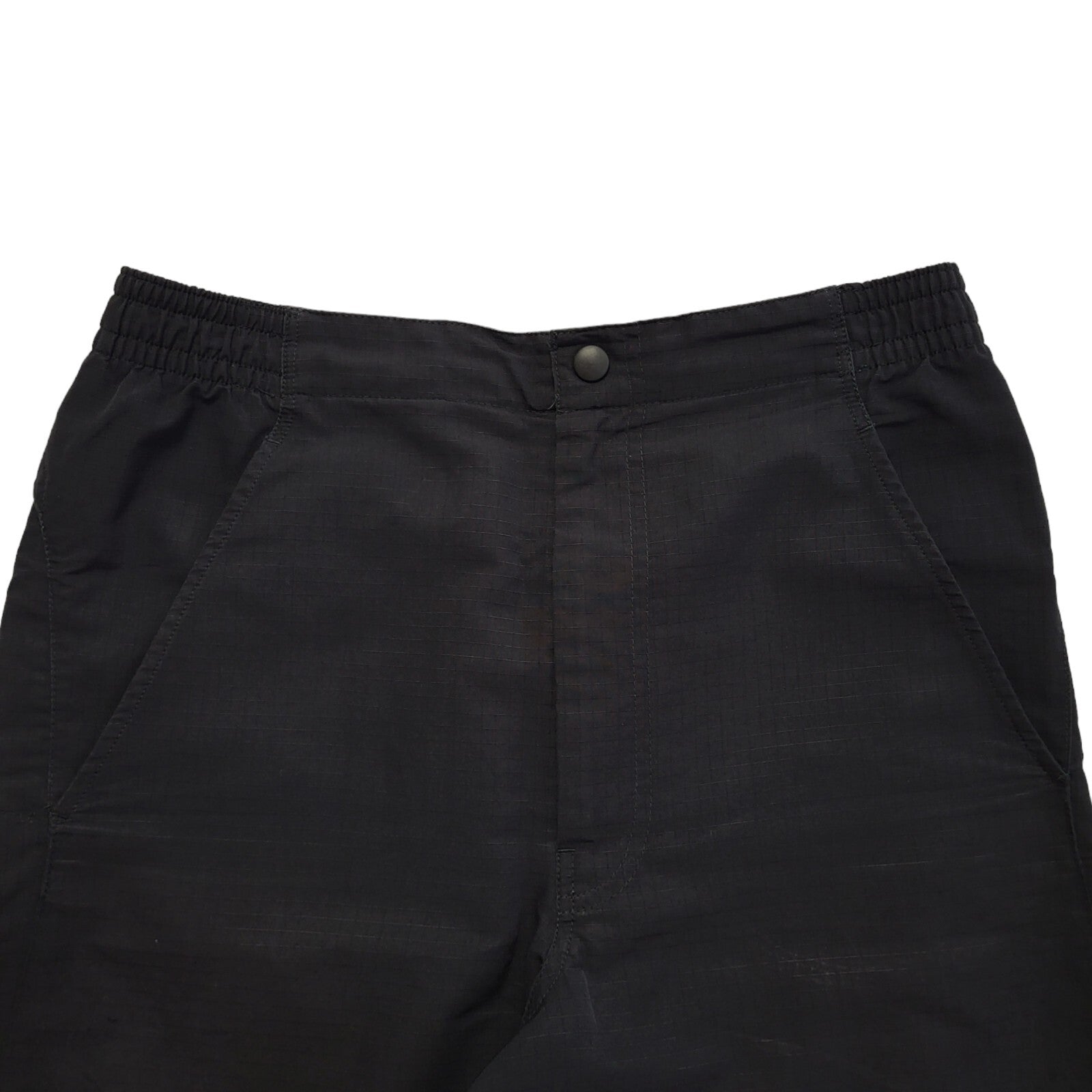 Nike Vintage 90's Black Zipped Sport Shorts With Pockets Uk Men's Size S W30 L12