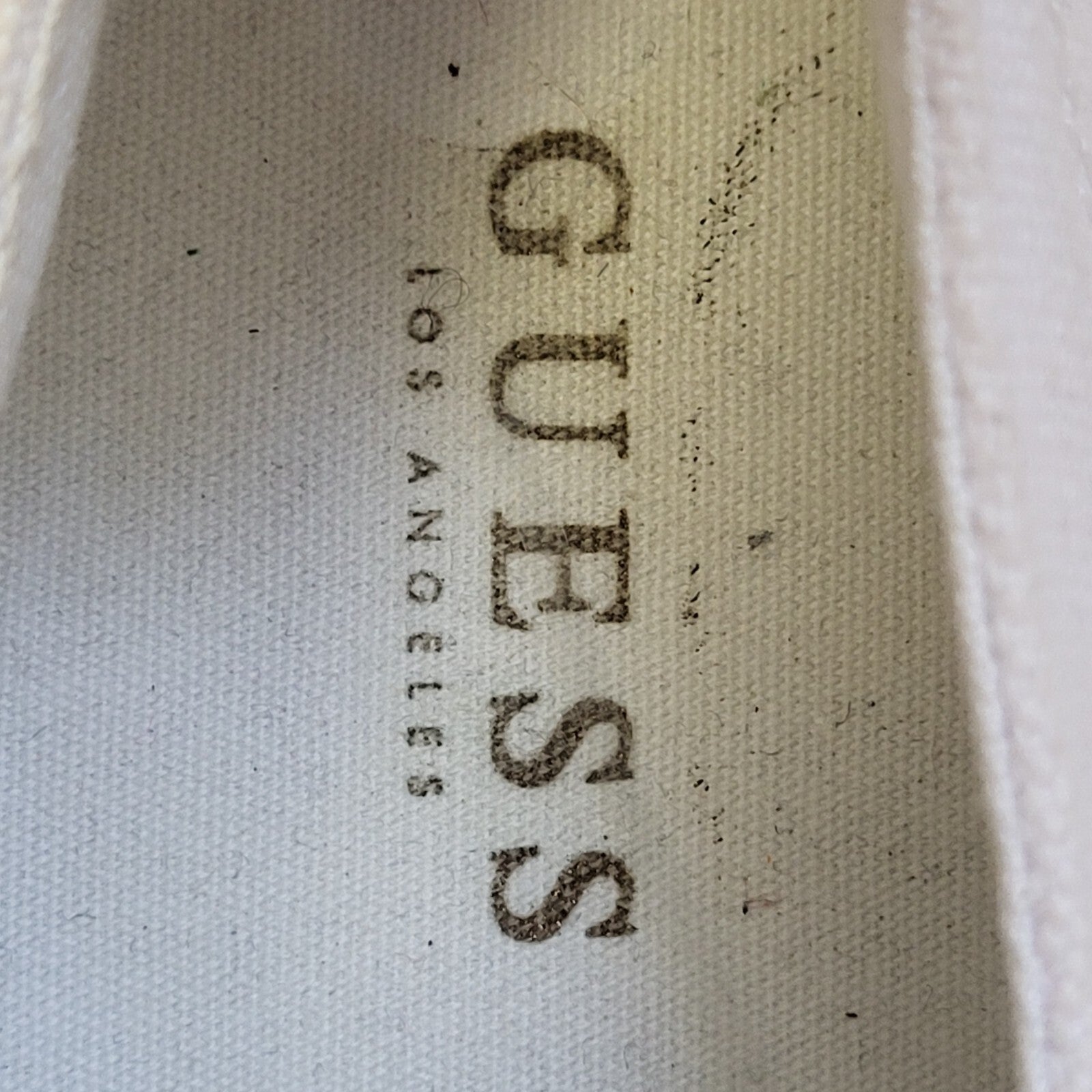 Guess White Lace-up Sports Casual Trainers Uk Women's Size 6