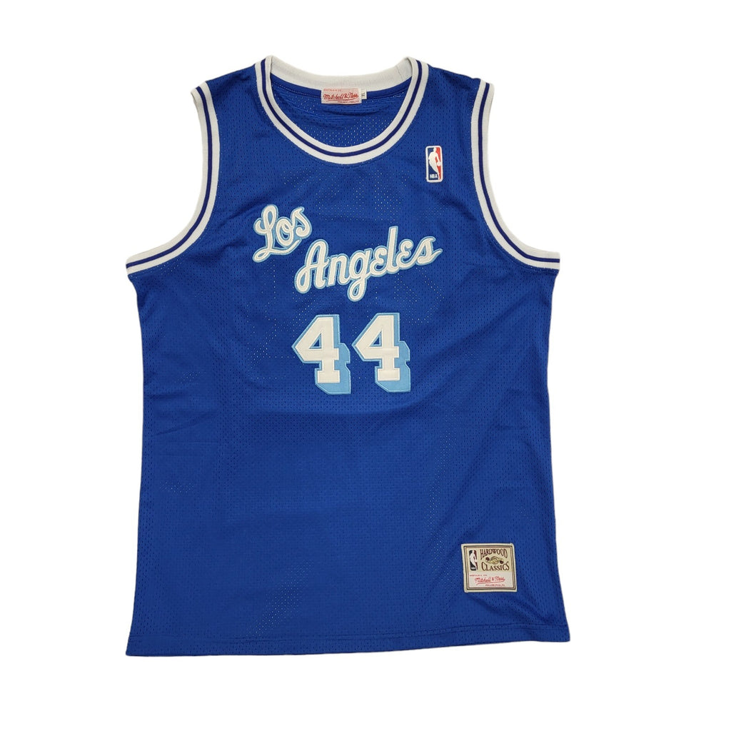Mitchell & Nebb Los Angeles NBA Basketball Jersey Blue NO.44 West Mens XL