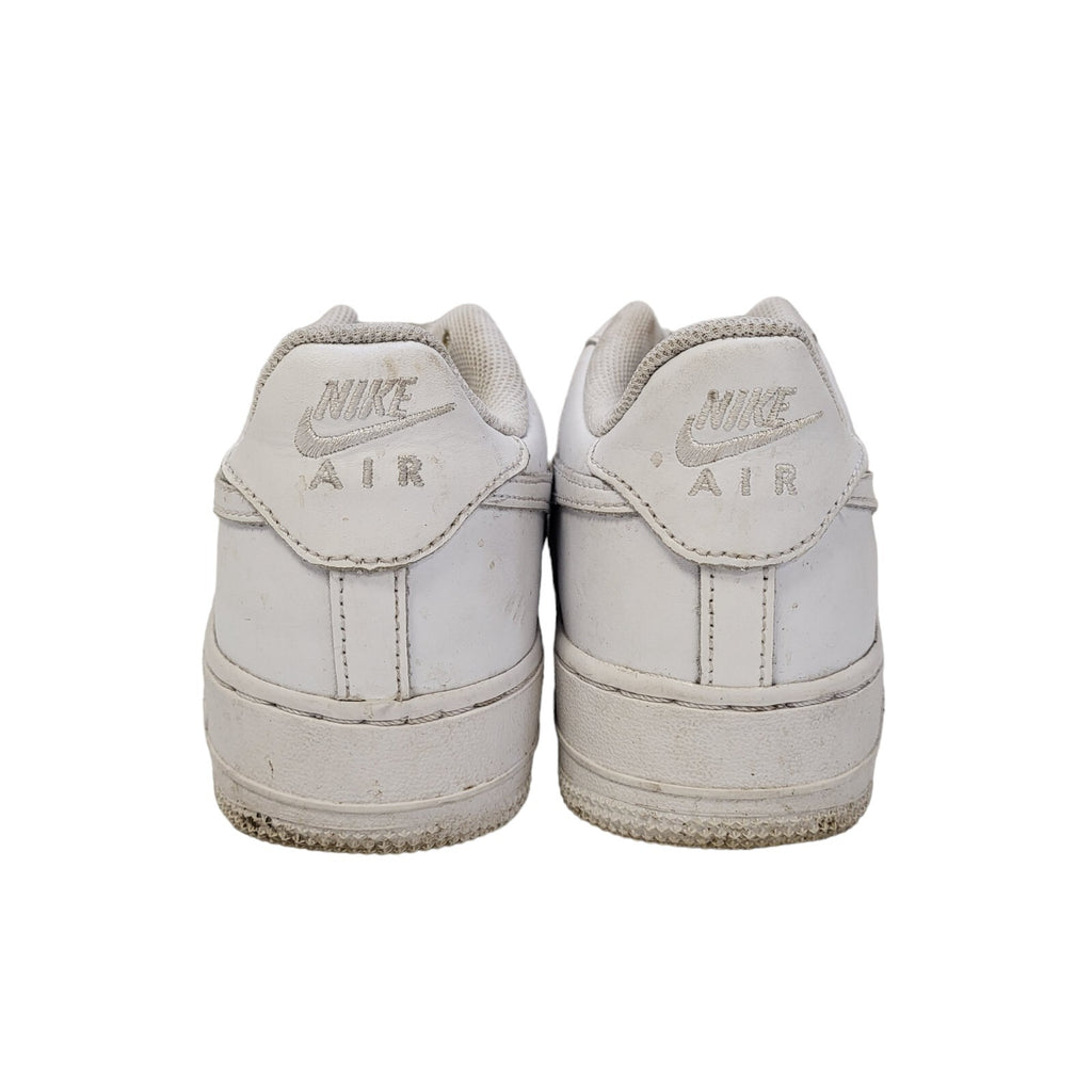 Nike Air Force 1 Low White Canvas Lace-Up Sports Trainers Girl's Uk Size 5.5