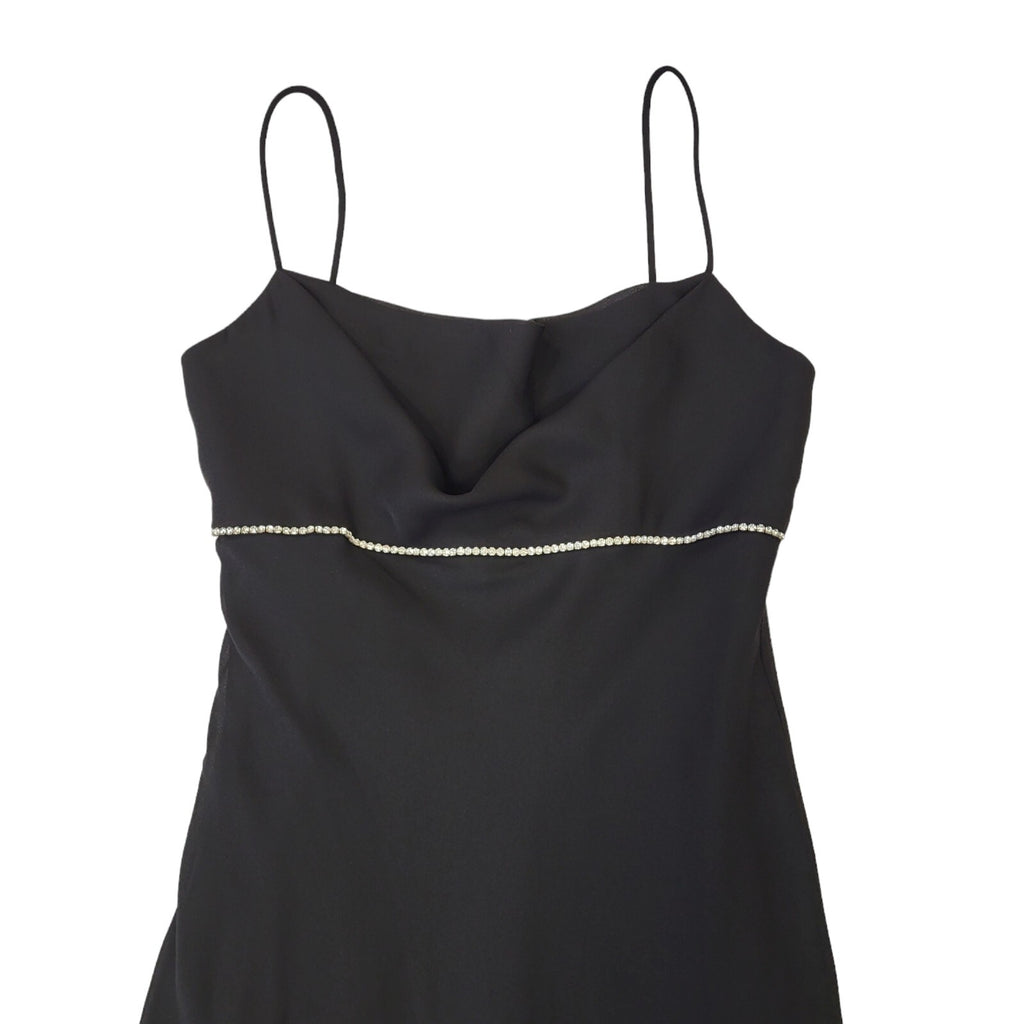Onyx Nite Vintage 90s Black Evening Party Dress Uk Women's Size 8