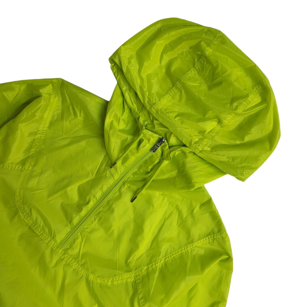 Nike Green 1/4 Zip Windbreaker Pullover Hoodie UK Women's Size M
