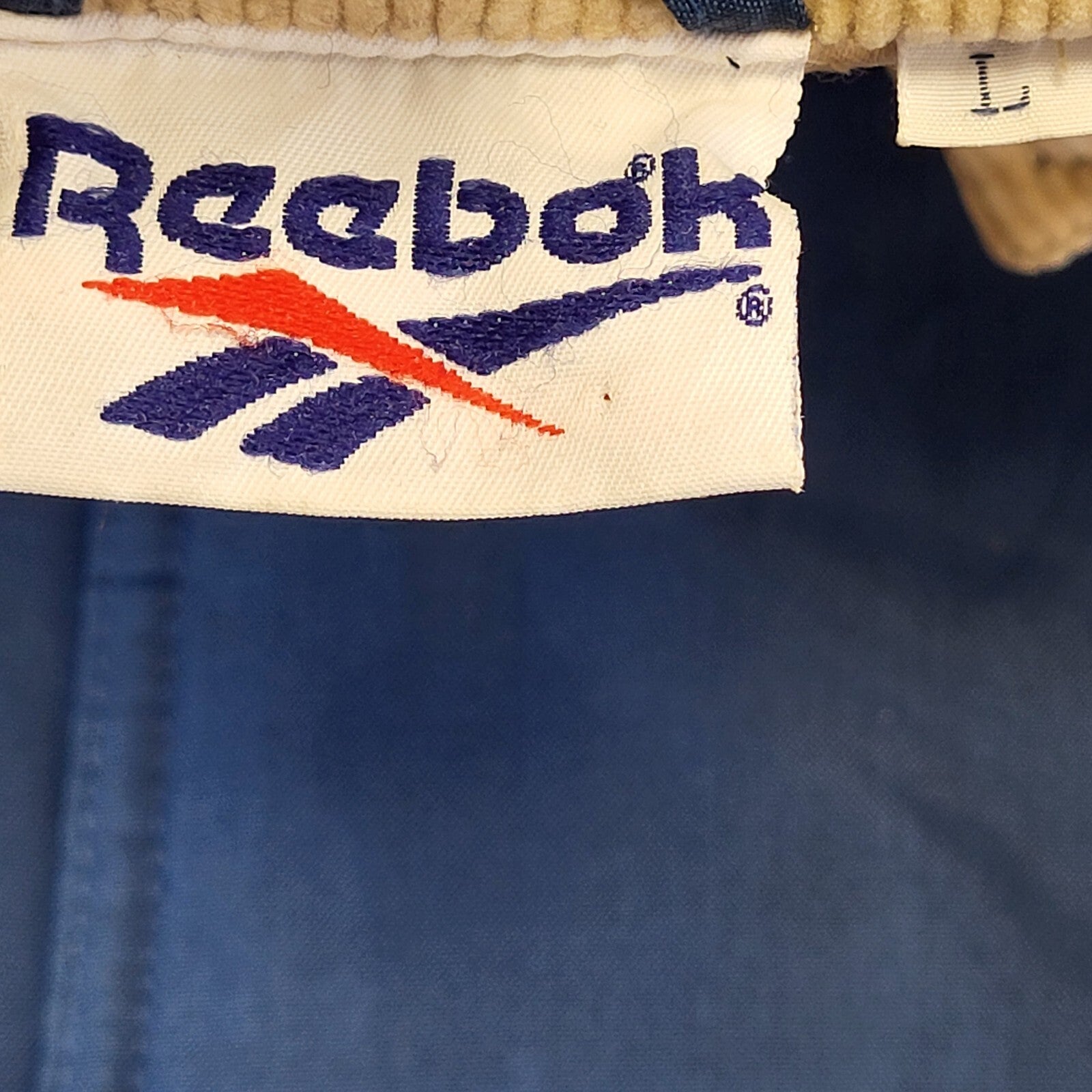 Reebok 90s Vintage Navy Blue Over-sized Sports Jacket Men's Size Large