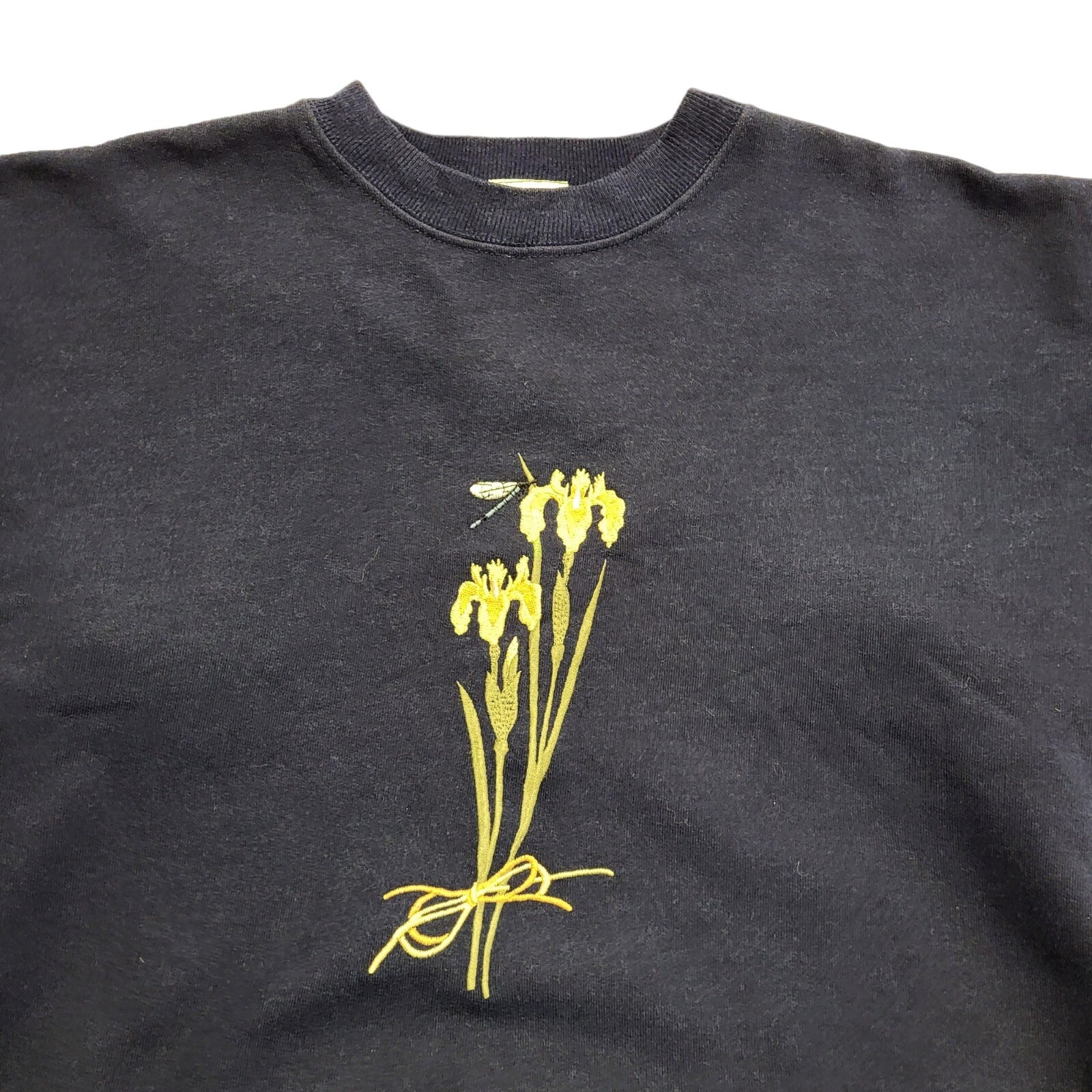 Oak Tree Vintage 90's Blue Floral Cottage Core Sweatshirt Women's UK Size L/XL