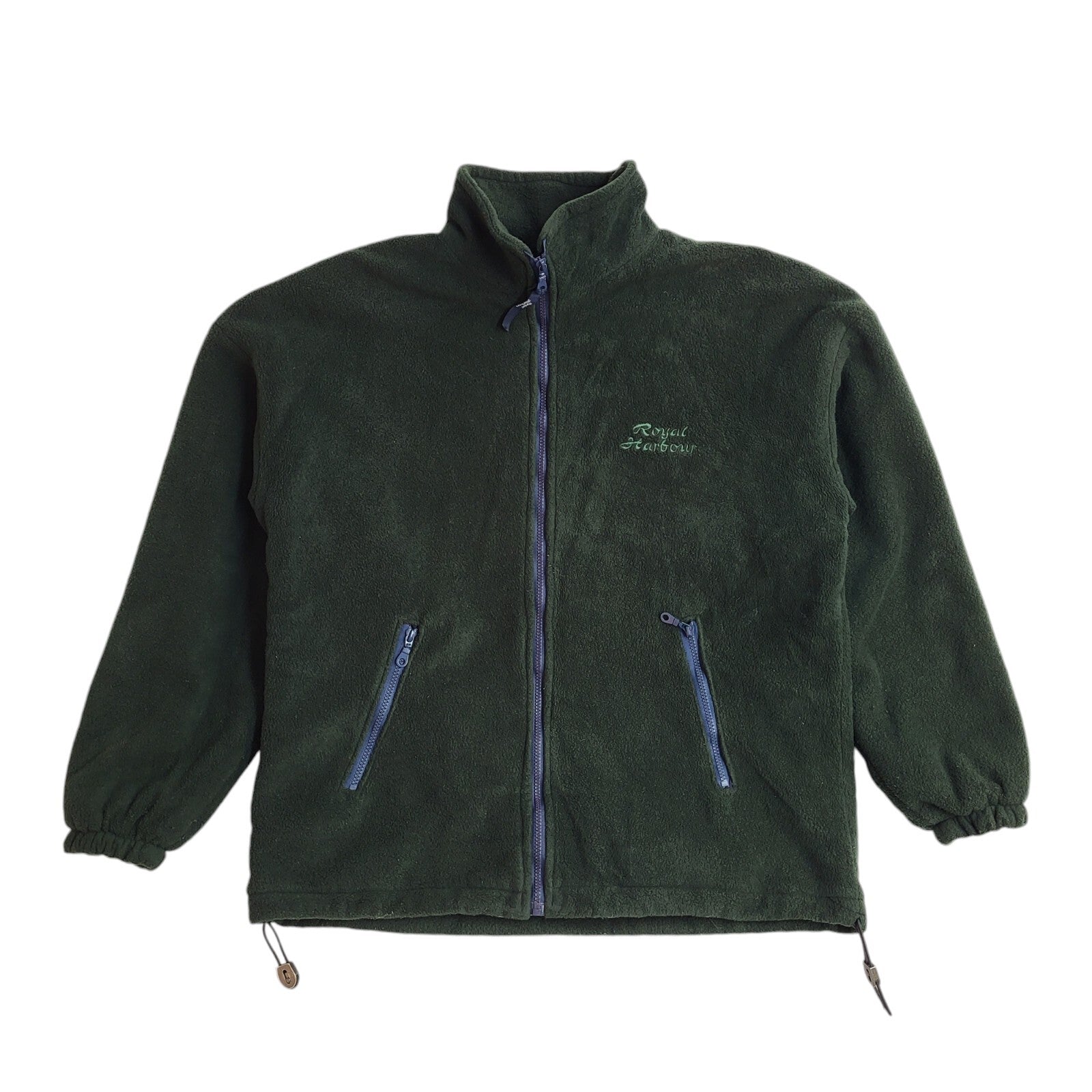 Royal Harbour Vintage 80s Green Hiking Fleece Jacket Uk Men's Size M