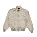 Made In England Vintage 90s Beige Zipped Bomber Jacket Men's Size Medium