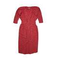 Cue Design 80s Vintage Pink V-Neck Evening Formal Dress Women's 10