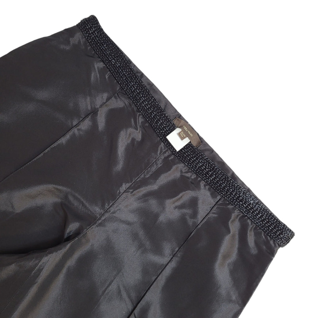 Vera Wang Vintage 90's Black Tapered Shiny Trousers UK Women's 12 W30 L26