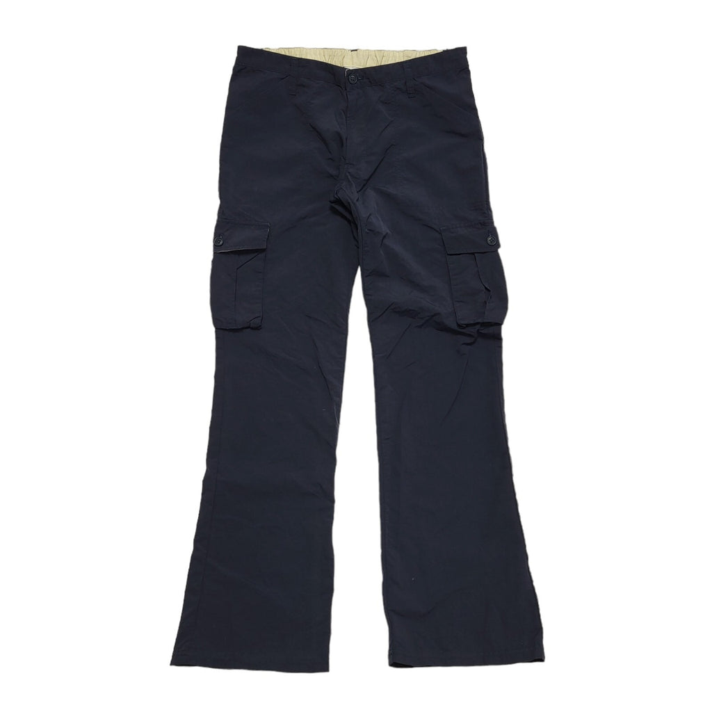Adidas Y2K Navy Blue Straight Leg Cargo Trousers Women's UK 12 W30 L30