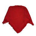 80s Vintage Red Acrylic Shawl Uk Women's Size One Size